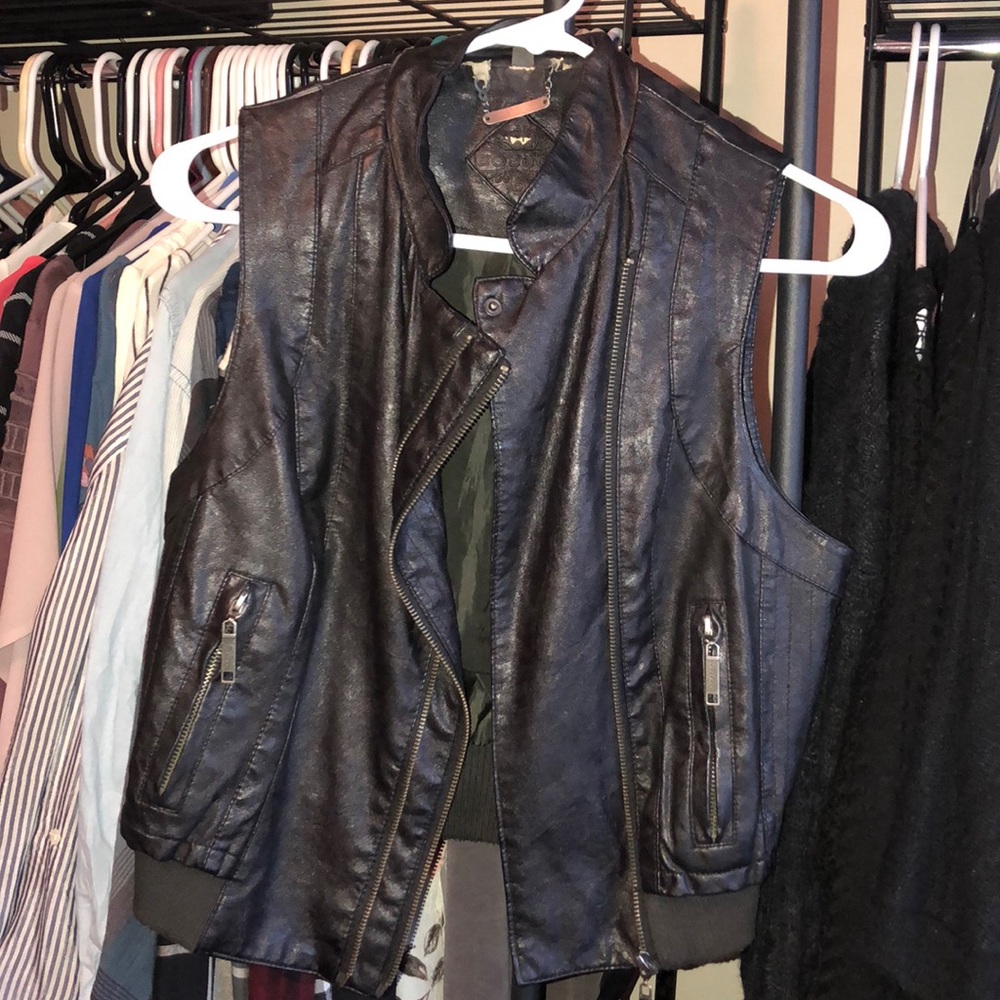 Leather vest
